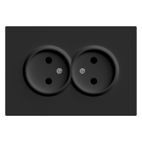 Розетка 2-местная с защитной шторкой Stekker RST16-5116-05 Эмили 49851