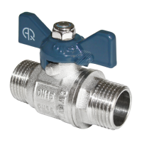 Кран шаровой НН 1/2 бабочка никелированный AQUALINK 02336
