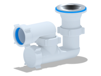 Сифон для душевого поддона АНИ 1 1/2' х 40 регулируемый АНИ пласт E210