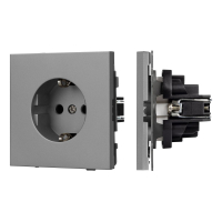 Механизм электрической розетки Arlight SCT-TENDO-MEU1-PL-GR (230V, 16A) 054080