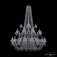 Подвесная люстра Bohemia Ivele Crystal 1403/20+10+5/530/h-203/3d Ni