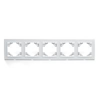 Рамка 5-местная горизонтальная Stekker Эрна 39620
