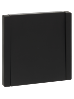 FORTE&PIANO Выключатель 1-клавишный с индикацией 10А FP102 черный IEK FP-V10-1-10-1-K02