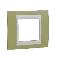 UNICA-Хамелеон Рамка 1 пост зеленое яблоко/бежевый Schneider Electric MGU6.002.563