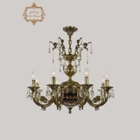 Подвесная люстра Art Classic 31.22.8.KR175SP.250IT.GB.Sp.Amber.Blue.1B ArtClassic