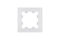 ATLASDESIGN NATURE 1-постовая РАМКА, НАТУРАЛЬНОЕ СТЕКЛО, БЕЛЫЙ Systeme Electric ATN360101