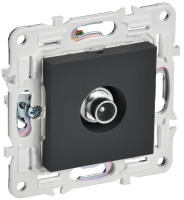 SKANDY Розетка TV проходная SK-A17G графит IEK SK-A10-P-K53