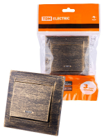 Выключатель одноклавишный с подсветкой Лама TDM Electric SQ1815-0746