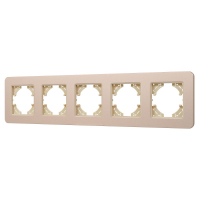 Рамка на 5 постов алюминиевая Arlight FRM-AKIRY-SFAL-5-GD 049748