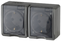 Розетка 2х2P+E со шторками Эра 11-2404-03 Б0020719