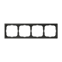 ARTGALLERY рамка 4-постовая, универсальная, базальт Systeme Electric GAL001404