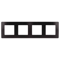 Рамка 4-постовая ЭРА 12 сатин черный 12-5104-06 Б0052534