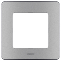 Рамка 1 пост INSPIRIA алюминий Legrand/Daccord 673932