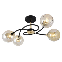 Люстра на штанге Seven Fires Aivor SF3364/4C-BK-FGD-AM