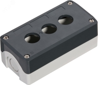 Пост кнопочный SALD03, 3 отверстия, серый Systeme Electric