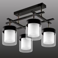 Потолочная люстра IMEX MD.06593-4-S-BK+AB