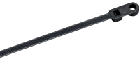 Хомут P6.6 с винтовым креплением чёрный 4.8х200мм IEK UHH12-D048-200-100-K02
