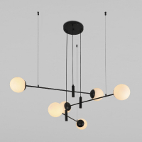 Подвесная люстра Eurosvet Planet 70146/6 черный a062030