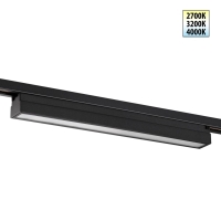 Трековый однофазный двухжильный светильник с переключателем цветовой температуры Novotech Port Iter 359784