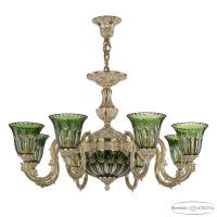 Подвесная люстра Bohemia Ivele Crystal Florence 71203P/8/210 GW P2 U Clear-Green/H-1I