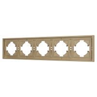 Рамка пластиковая на 5 постов Arlight FRM-TENDO-SFPL-5-GD 054658