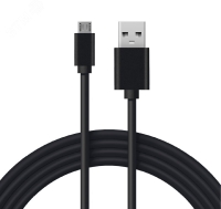 Кабель USB-micro USB, PVC, 1 м., черный, REXANT 18-4268
