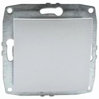 Выключатель одноклавишный перекресный Mono Electric Despina-Larissa 10А 250В серебро 500-002125-112