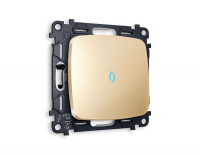 Комплект механизма 1-кл выключателя с подсветкой Ambrella Volt Omega MO602020