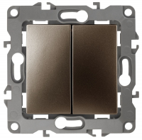 Выключатель двойной Эра 12-1104-13 Б0019288