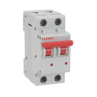 Выключатель автоматический модульный YON MD63 2P 10А C 6kA DKC MD63-2C10-6