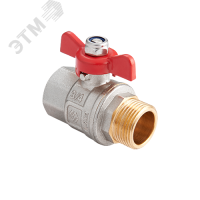 Кран шаровый 1/2' ВН ручка бабочка MVI BV.514.04