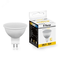 Лампа светодиодная LED 5вт 230в G5.3 теплый FERON LB-24 25127