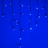 Гирлянда светодиодная декоративная ARD-EDGE-CLASSIC-2400х600-BLACK-88LED-STD BLUE (230V, 6W) (ARDCL, IP65) Arlight 026009