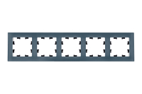 ATLASDESIGN NATURE 5-постовая РАМКА, НАТУРАЛЬНОЕ СТЕКЛО, ГРИФЕЛЬ Systeme Electric ATN360705