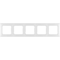 VALENA Рамка 5 постов горизонтальная белая Legrand/Daccord 774455