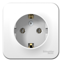 Розетка с/з без шторок, 16А, 250В Systeme Electric Blanca наруж Бел BLNRA010101