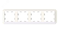 ATLASDESIGN ANTIQUE 4-постовая рамка, универсальная, ЖЕМЧУГ Systeme Electric ATN100404