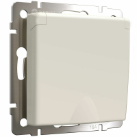 Розетка с заземлением и шторками c крышкой Werkel IP44 (айвори матовый) W1171262 4690389184765 a059276