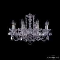 Подвесная люстра Bohemia Ivele Crystal 1402/8/195 Ni Leafs