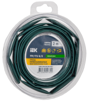 Трубка термоусадочная ТТУ нг-LS 6/3 зеленая (2м/упак) IEK UDR12-006-003-002-K06-T