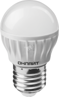 Лампа светодиодная LED 6вт E27 теплый матовый шар ОНЛАЙТ 71645 19212
