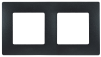 ETIKA Рамка 2 поста антрацит Legrand/Daccord 672582