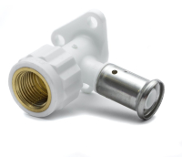 Водорозетка ВР, ПВДФ пресс (белая), 16х1/2 (56 мм) Henco 2PKW-1604