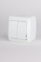 Выключатель двухклавишный ELBI Alsu 504-010200-202