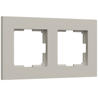Рамка на 2 поста Werkel Slab (дымчатый софт) W0022917 4690389218415