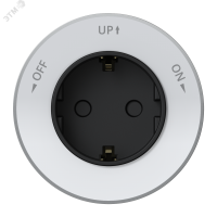 MultiTrack Розетка 2К+З круглая 16А/250В Белый Systeme Electric MTK13001W