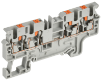 Колодка клеммная CP-MC 4 вывода 2.5мм2 серая IEK YCT22-00-4-K03-002