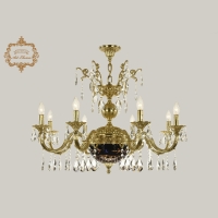 Подвесная люстра Art Classic 31.29.8.CK250SP.250GL.G.Sp.Amber.Blue.1B ArtClassic