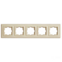 Рамка на 5 постов Mono Electric Despina крем 102-170000-164