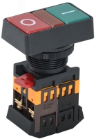 Кнопка PPBB-30N I-O с подсветкой неон 1з+1р 240В IEK BBD20-PPBB-K51